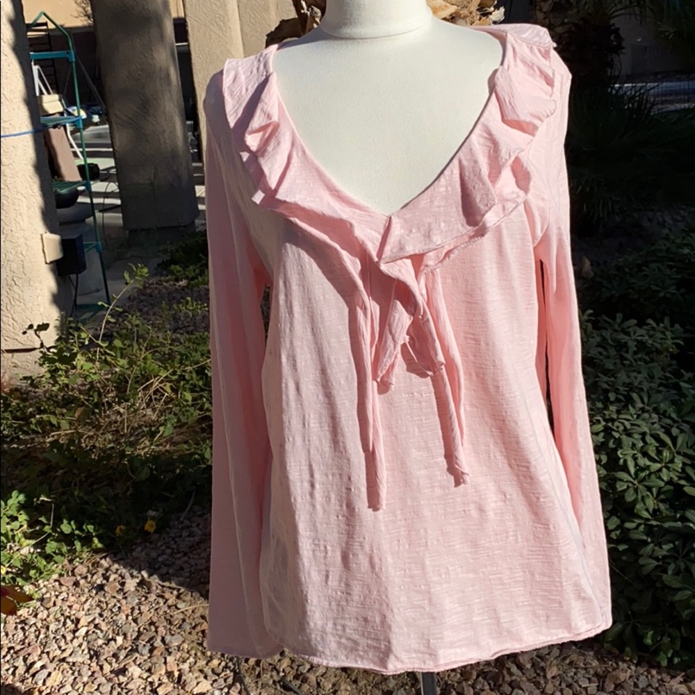 Pink long sleeve top